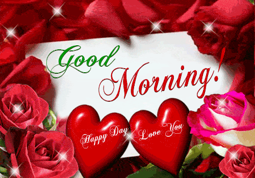 Good Morning With Romantic Rose