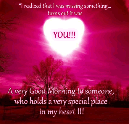 Good Morning To Someone Special