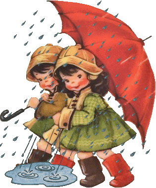 Good Morning Beautiful Girls In Rain