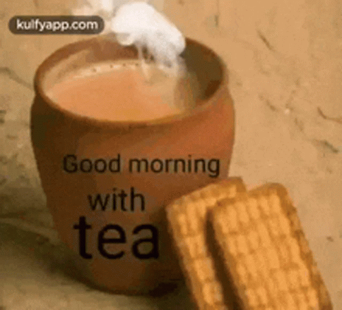 Good Morning Tea With Biscuits