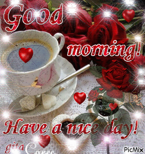 Good Morning Have A Nice Day Rose